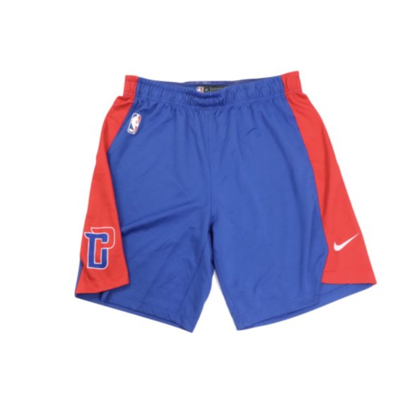 Nike NBA Authentics Detroit Pistons Basketball Pro Cut Team Issued Shorts 2XL +2
